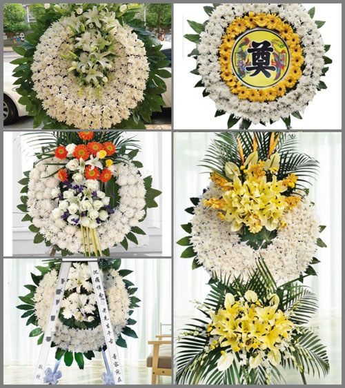 安徽马鞍山花山区慈湖街道塘岔社区花圈速递